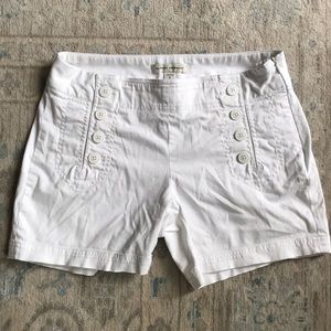 Banana Republic White Sailor Shorts Size 2